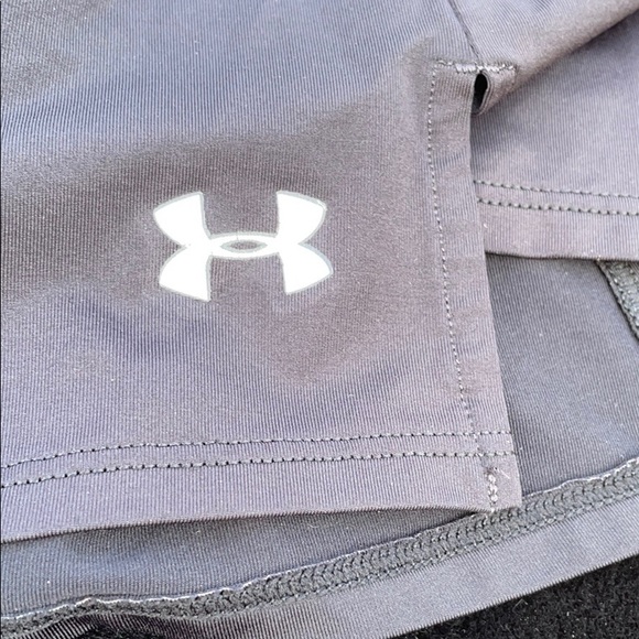 Under Armor Black Golf Tennis Skort with Slits Attached Shorts Small S Elastic - Picture 6 of 16